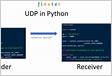 Python Sockets receive udp packets any destinatio